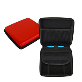 EVA Bag Travel Carrying Case Cover Organizer 10 Game Cartridg for Nintendo 2DS,Tuscom EVA Bag Carrying Case Cover Organizer 10 Game Cartridg (19×5×8CM) (RED)